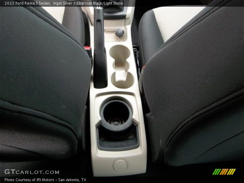 Ingot Silver / Charcoal Black/Light Stone 2013 Ford Fiesta S Sedan