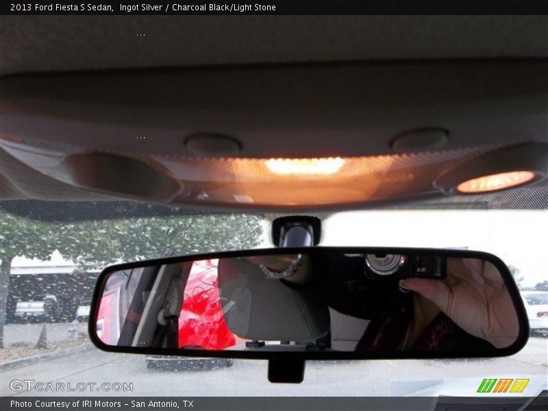 Ingot Silver / Charcoal Black/Light Stone 2013 Ford Fiesta S Sedan