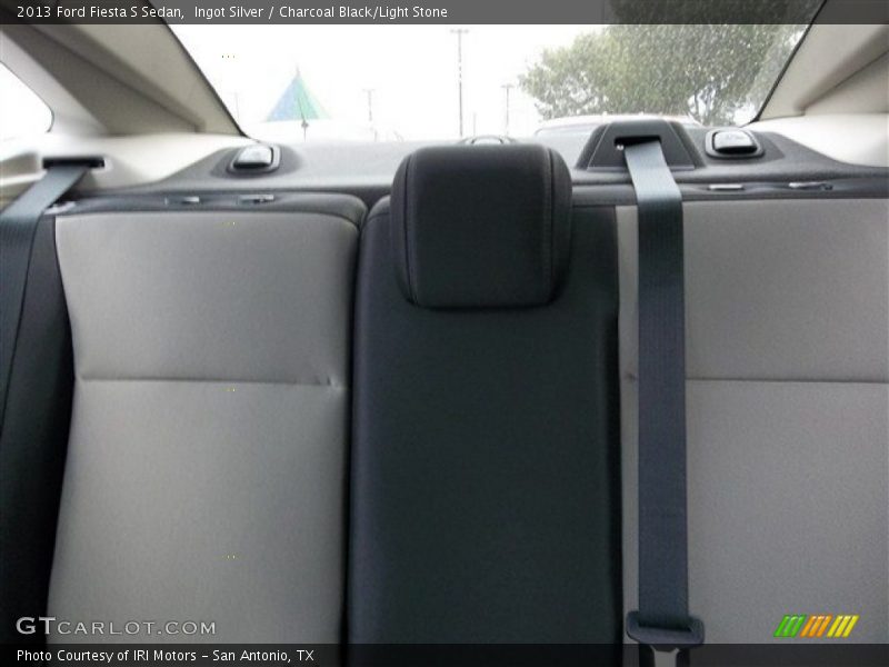 Ingot Silver / Charcoal Black/Light Stone 2013 Ford Fiesta S Sedan