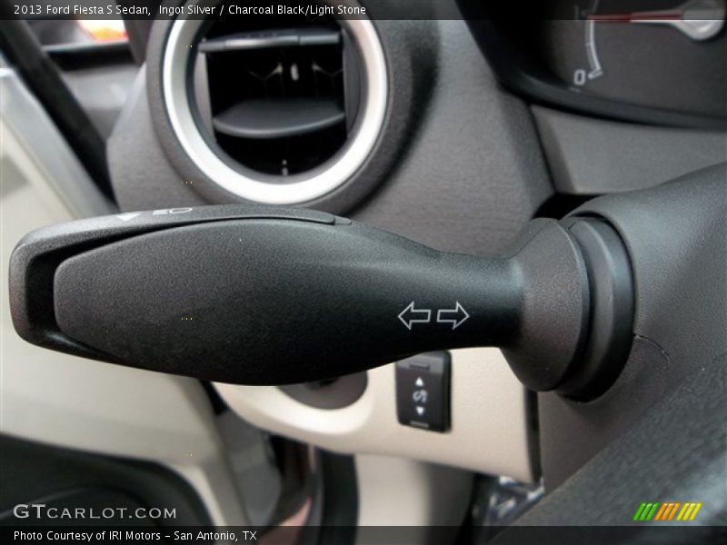 Ingot Silver / Charcoal Black/Light Stone 2013 Ford Fiesta S Sedan