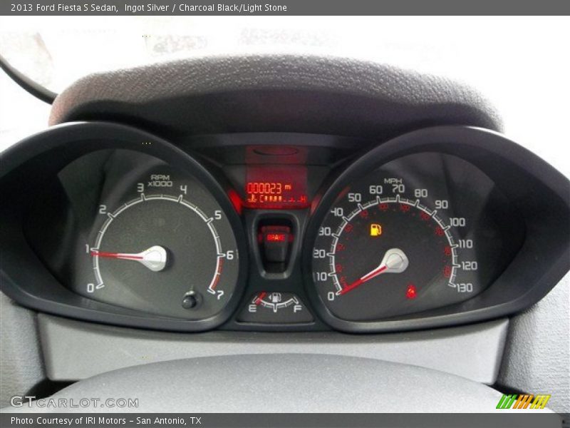 Ingot Silver / Charcoal Black/Light Stone 2013 Ford Fiesta S Sedan