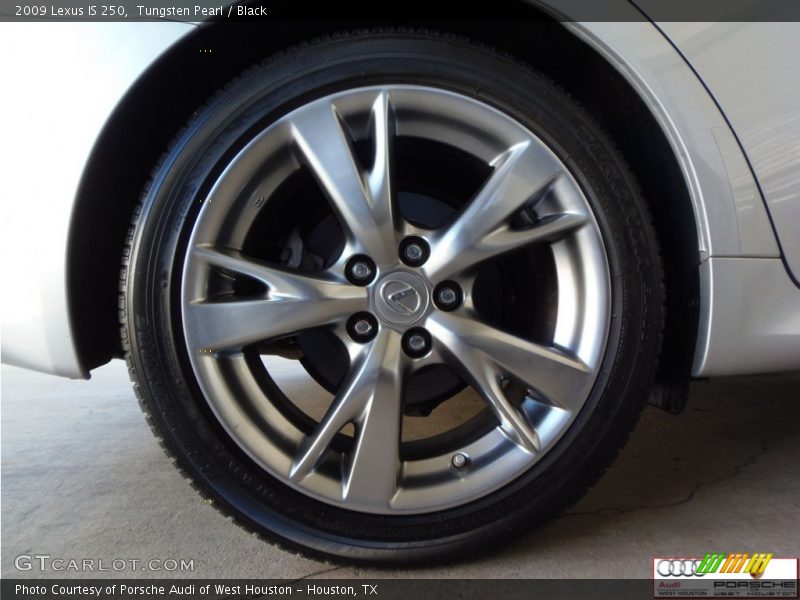 Tungsten Pearl / Black 2009 Lexus IS 250