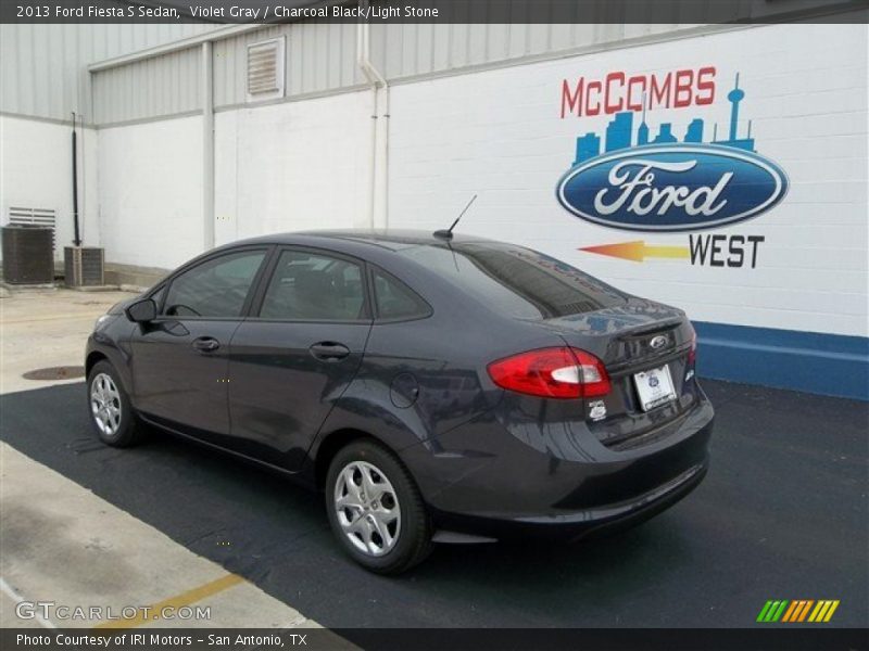 Violet Gray / Charcoal Black/Light Stone 2013 Ford Fiesta S Sedan