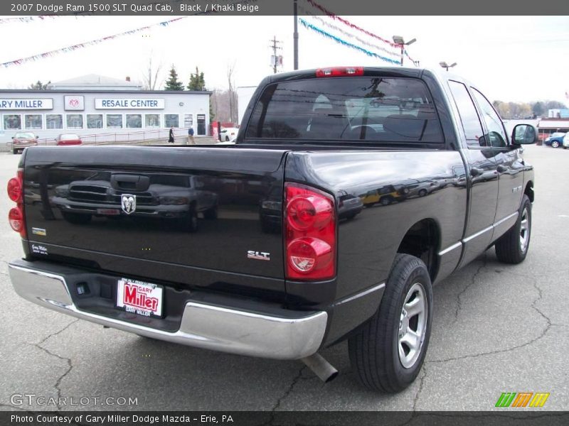 Black / Khaki Beige 2007 Dodge Ram 1500 SLT Quad Cab