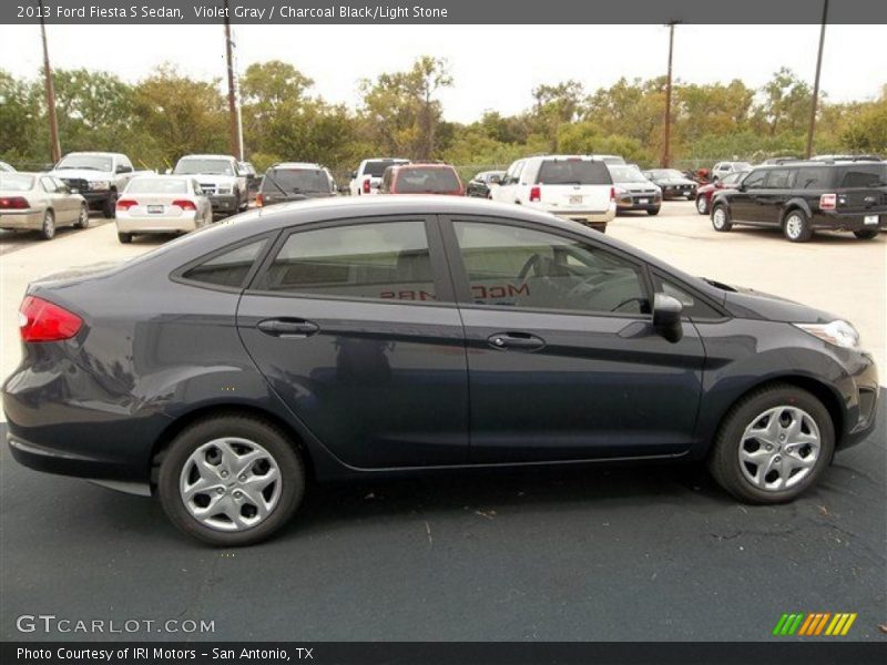 Violet Gray / Charcoal Black/Light Stone 2013 Ford Fiesta S Sedan