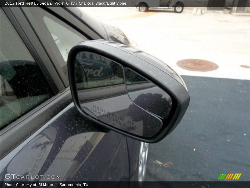 Violet Gray / Charcoal Black/Light Stone 2013 Ford Fiesta S Sedan
