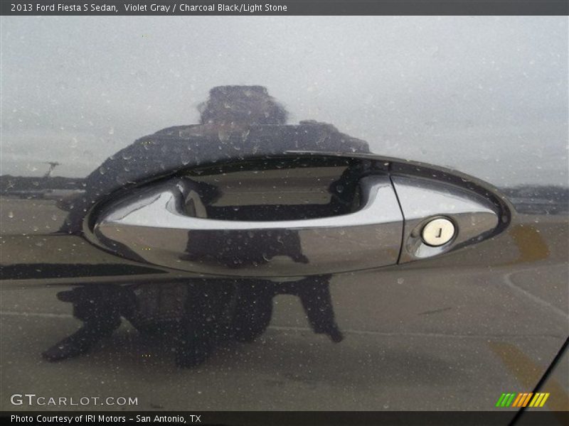 Violet Gray / Charcoal Black/Light Stone 2013 Ford Fiesta S Sedan
