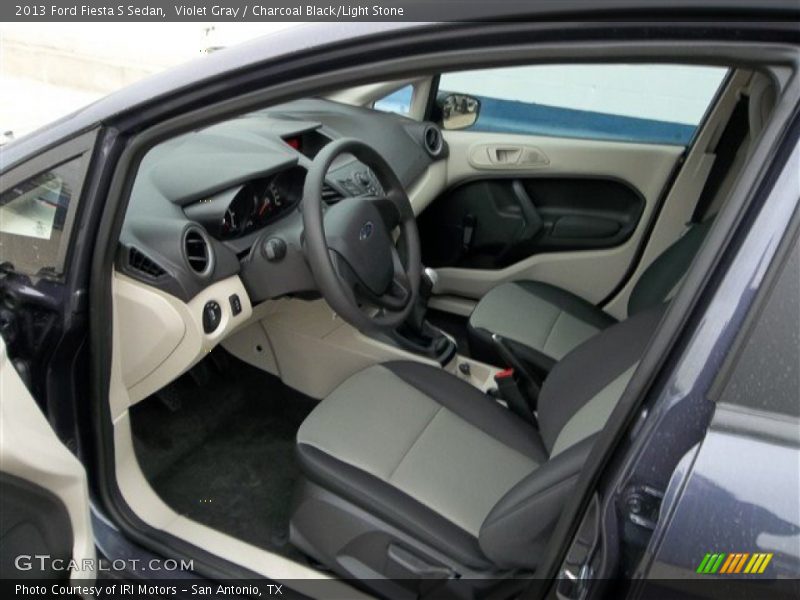 Violet Gray / Charcoal Black/Light Stone 2013 Ford Fiesta S Sedan