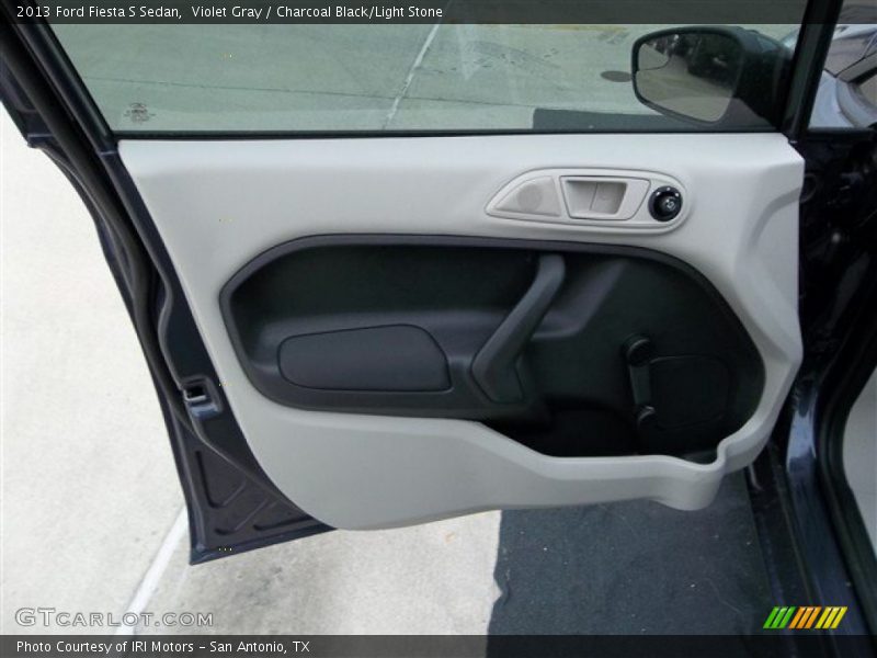 Violet Gray / Charcoal Black/Light Stone 2013 Ford Fiesta S Sedan