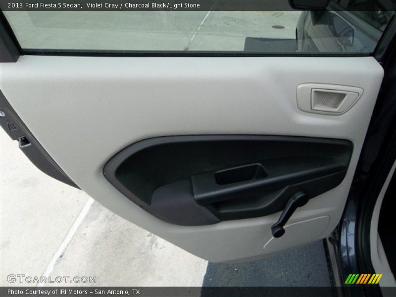 Violet Gray / Charcoal Black/Light Stone 2013 Ford Fiesta S Sedan