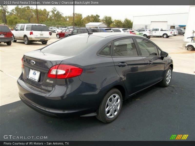 Violet Gray / Charcoal Black/Light Stone 2013 Ford Fiesta S Sedan