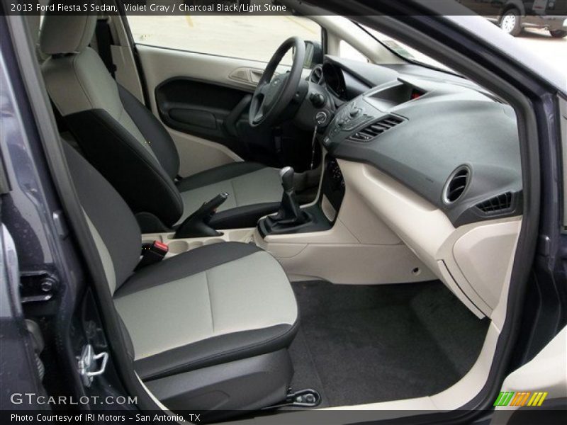 Violet Gray / Charcoal Black/Light Stone 2013 Ford Fiesta S Sedan