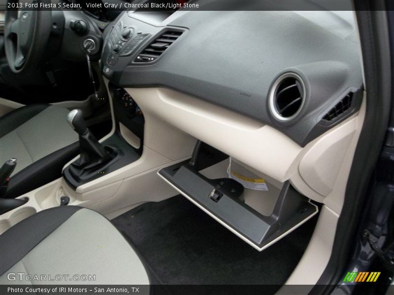 Violet Gray / Charcoal Black/Light Stone 2013 Ford Fiesta S Sedan