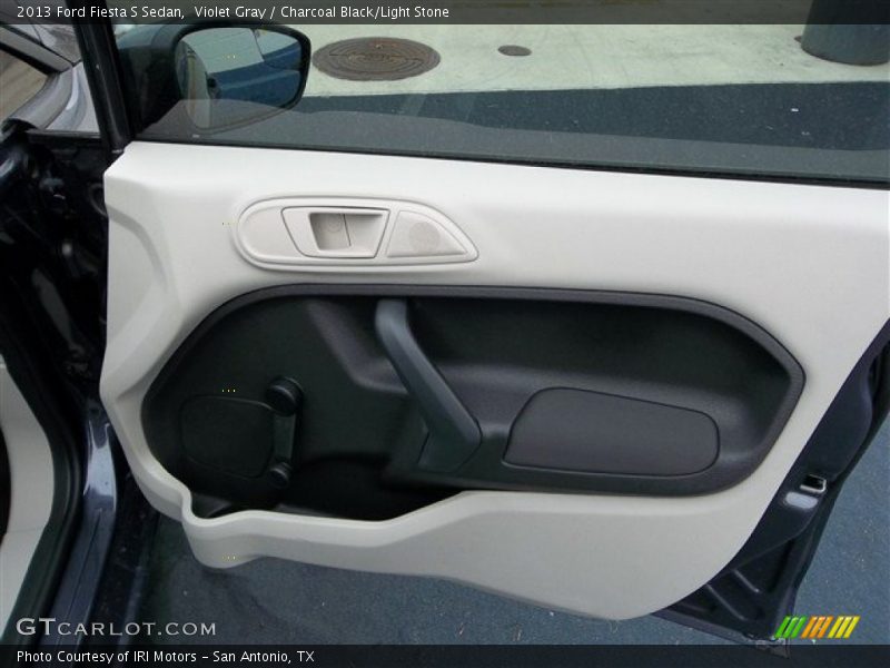 Violet Gray / Charcoal Black/Light Stone 2013 Ford Fiesta S Sedan