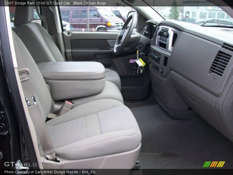 Black / Khaki Beige 2007 Dodge Ram 1500 SLT Quad Cab