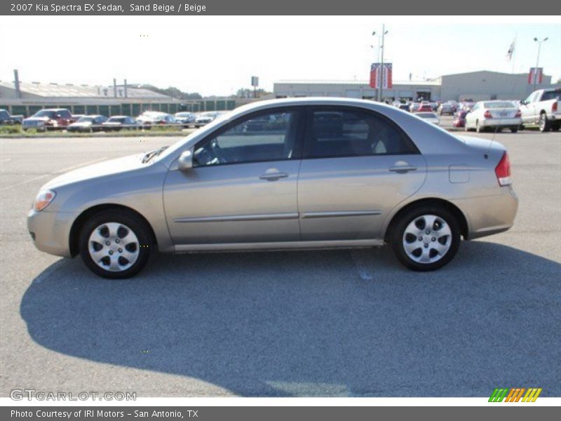 Sand Beige / Beige 2007 Kia Spectra EX Sedan