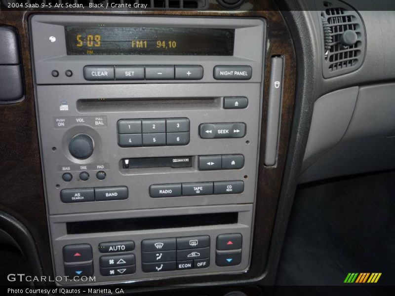 Black / Granite Gray 2004 Saab 9-5 Arc Sedan
