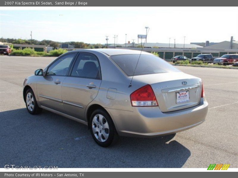 Sand Beige / Beige 2007 Kia Spectra EX Sedan