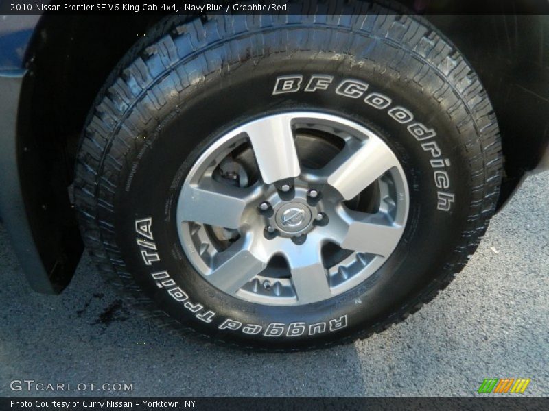 Navy Blue / Graphite/Red 2010 Nissan Frontier SE V6 King Cab 4x4