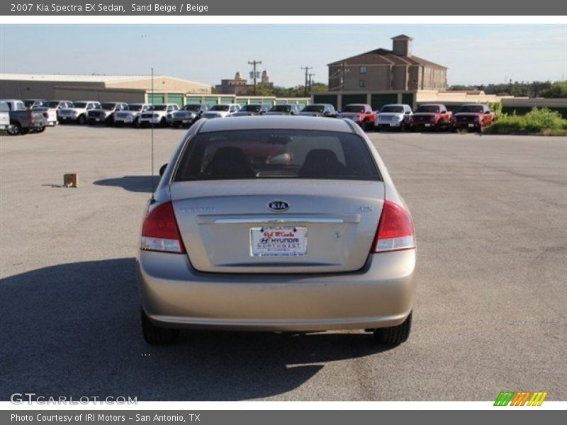 Sand Beige / Beige 2007 Kia Spectra EX Sedan