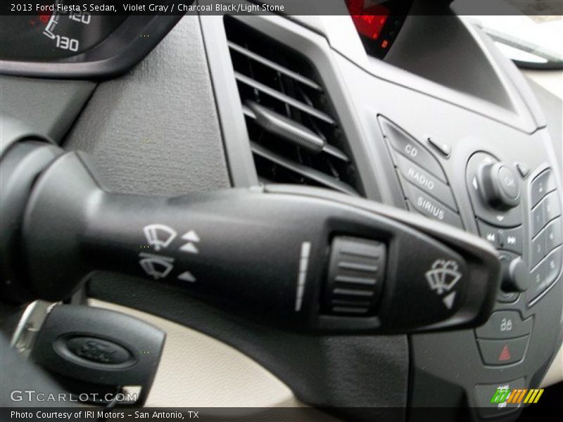 Violet Gray / Charcoal Black/Light Stone 2013 Ford Fiesta S Sedan