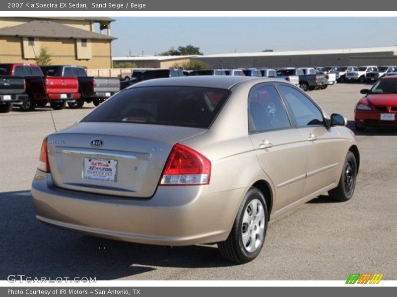 Sand Beige / Beige 2007 Kia Spectra EX Sedan