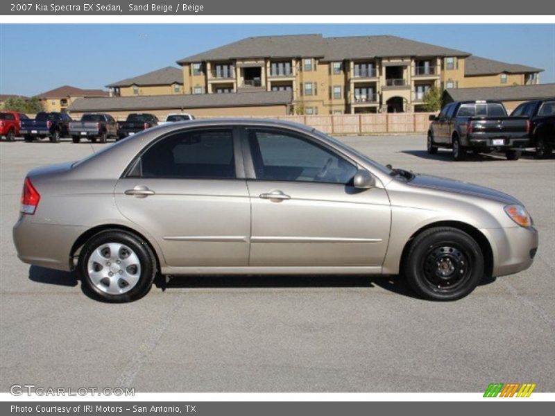 Sand Beige / Beige 2007 Kia Spectra EX Sedan
