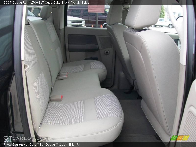 Black / Khaki Beige 2007 Dodge Ram 1500 SLT Quad Cab
