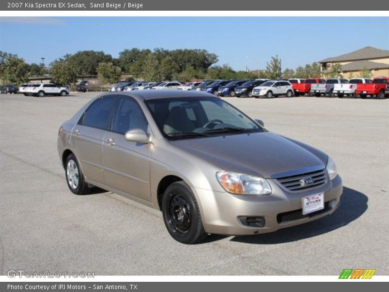 Sand Beige / Beige 2007 Kia Spectra EX Sedan