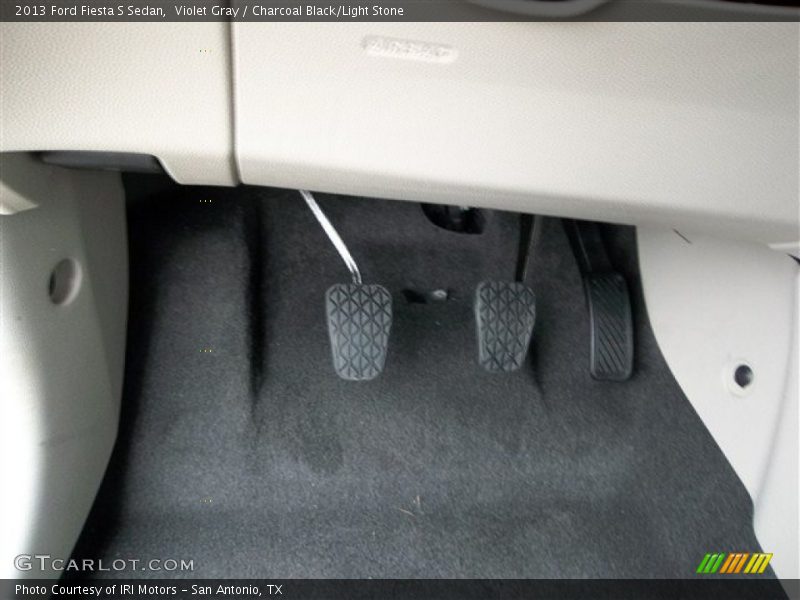 Violet Gray / Charcoal Black/Light Stone 2013 Ford Fiesta S Sedan