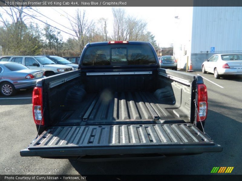 Navy Blue / Graphite/Red 2010 Nissan Frontier SE V6 King Cab 4x4