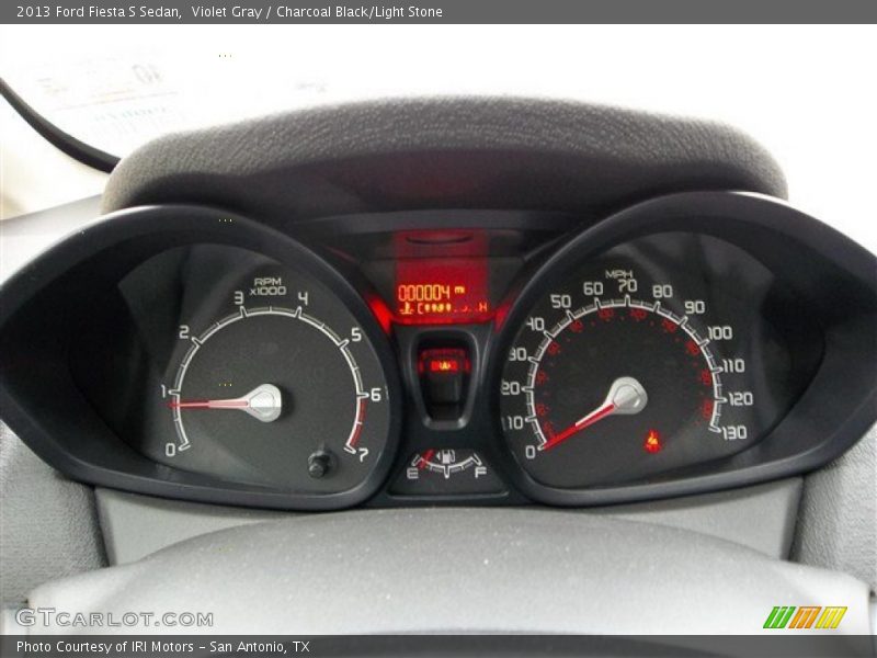 Violet Gray / Charcoal Black/Light Stone 2013 Ford Fiesta S Sedan