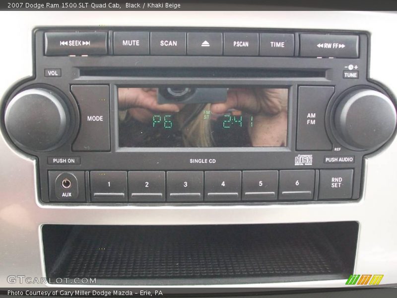Black / Khaki Beige 2007 Dodge Ram 1500 SLT Quad Cab