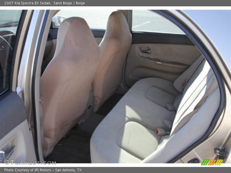 Sand Beige / Beige 2007 Kia Spectra EX Sedan