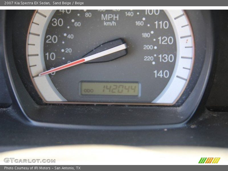 Sand Beige / Beige 2007 Kia Spectra EX Sedan