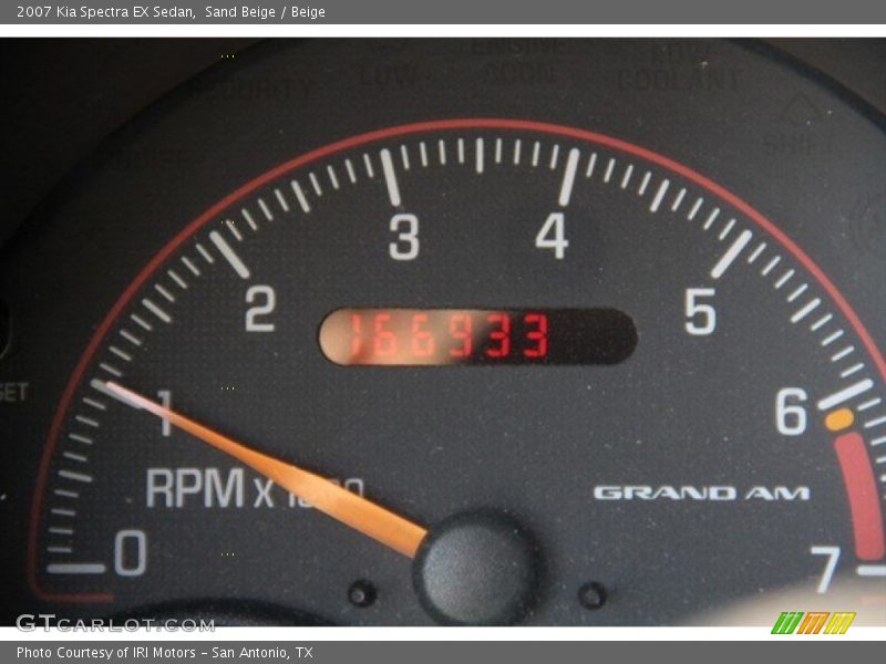 Sand Beige / Beige 2007 Kia Spectra EX Sedan