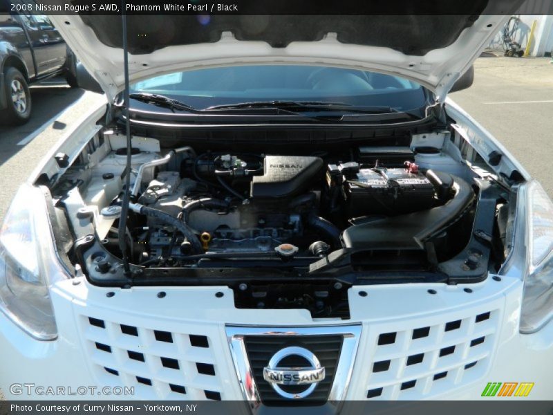 Phantom White Pearl / Black 2008 Nissan Rogue S AWD