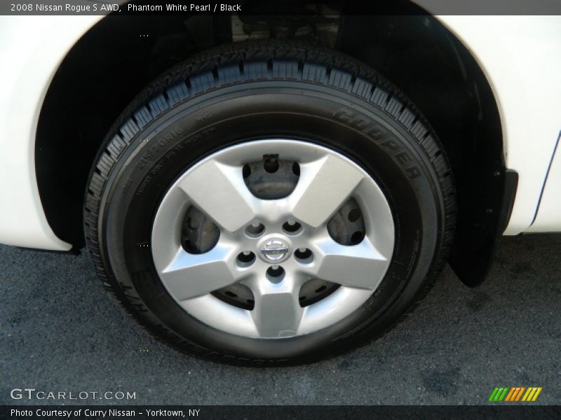 Phantom White Pearl / Black 2008 Nissan Rogue S AWD