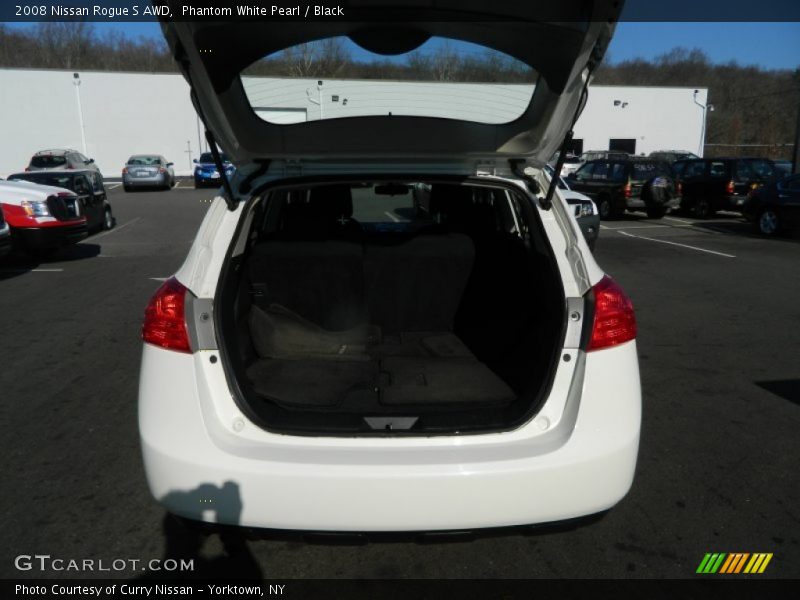 Phantom White Pearl / Black 2008 Nissan Rogue S AWD