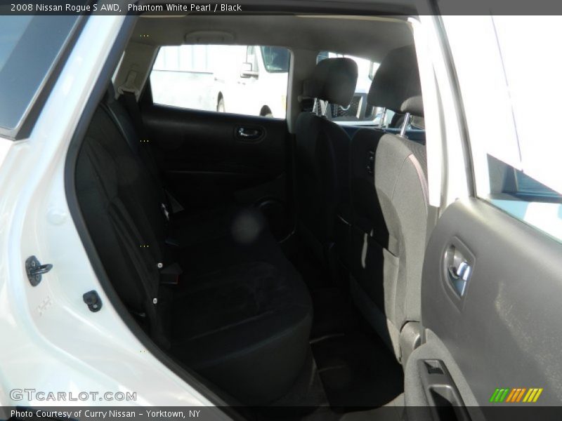 Phantom White Pearl / Black 2008 Nissan Rogue S AWD