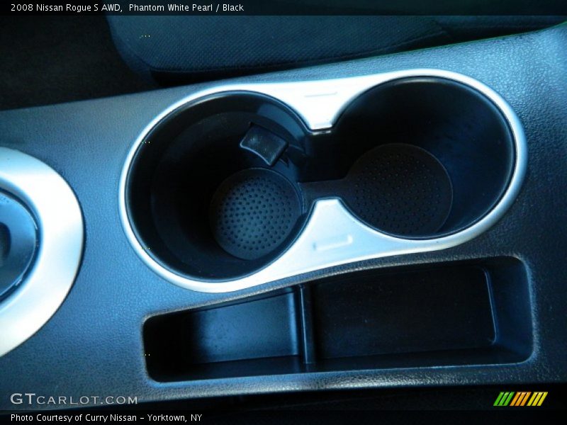 Phantom White Pearl / Black 2008 Nissan Rogue S AWD