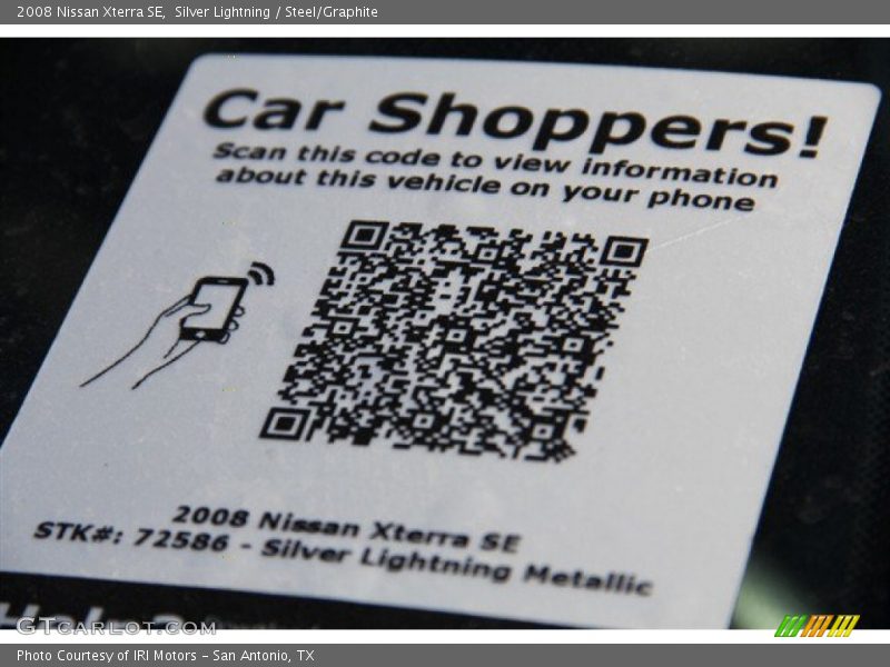 Silver Lightning / Steel/Graphite 2008 Nissan Xterra SE