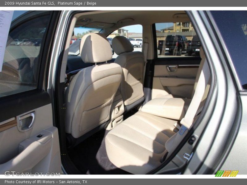 Platinum Sage / Beige 2009 Hyundai Santa Fe GLS