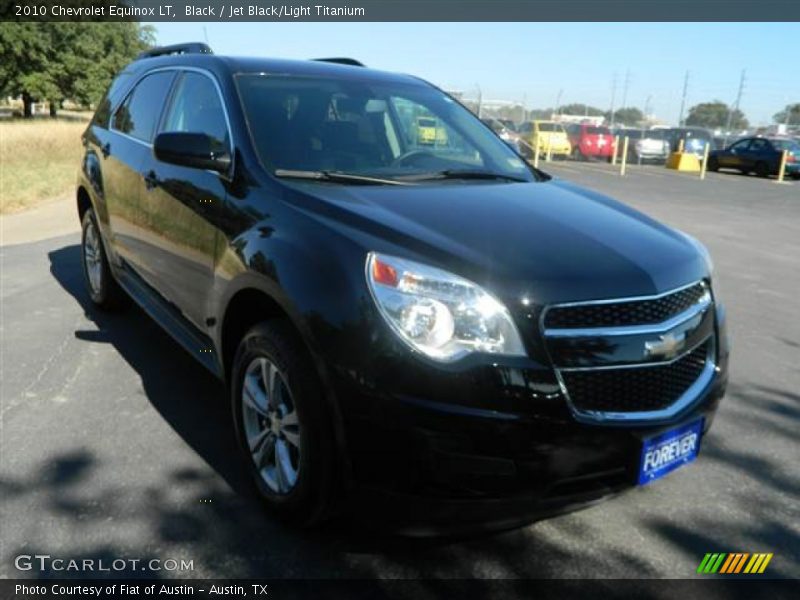 Black / Jet Black/Light Titanium 2010 Chevrolet Equinox LT
