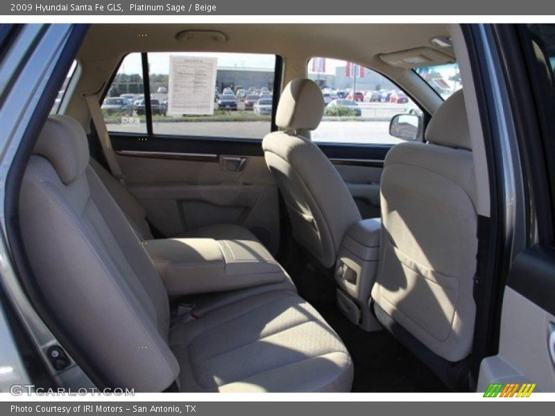 Platinum Sage / Beige 2009 Hyundai Santa Fe GLS