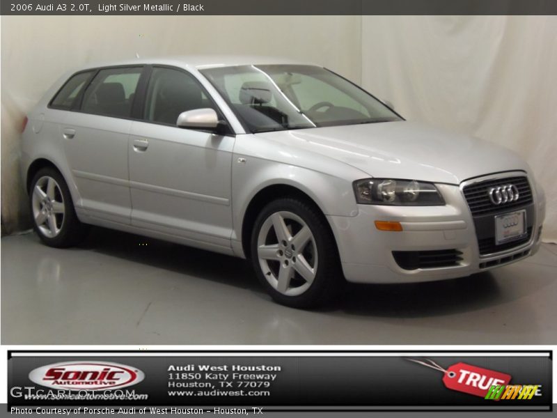 Light Silver Metallic / Black 2006 Audi A3 2.0T