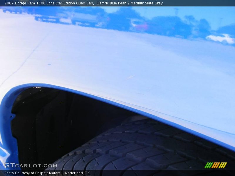 Electric Blue Pearl / Medium Slate Gray 2007 Dodge Ram 1500 Lone Star Edition Quad Cab
