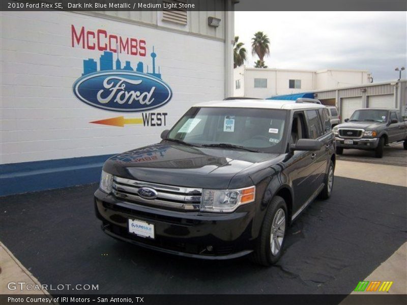 Dark Ink Blue Metallic / Medium Light Stone 2010 Ford Flex SE