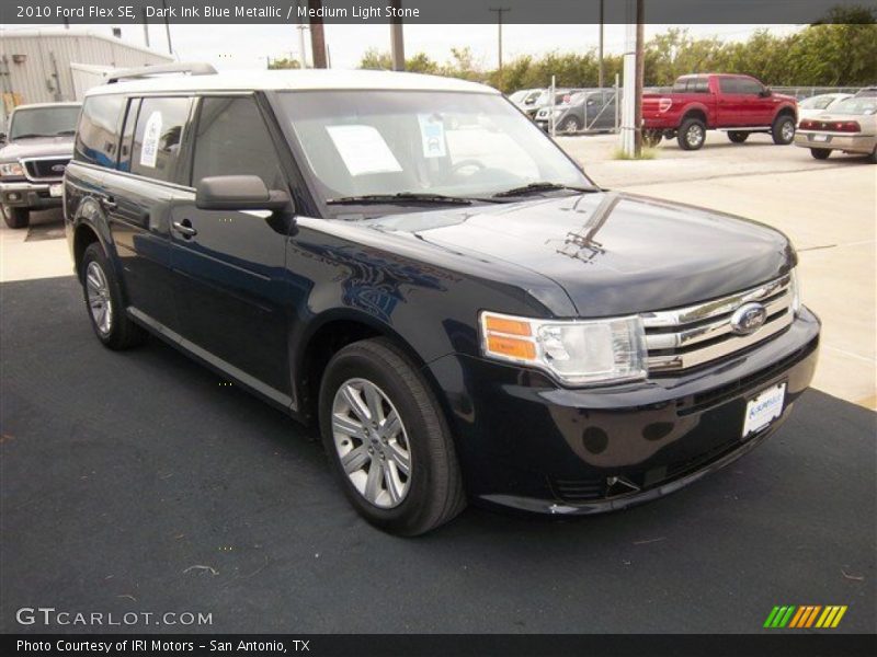 Dark Ink Blue Metallic / Medium Light Stone 2010 Ford Flex SE