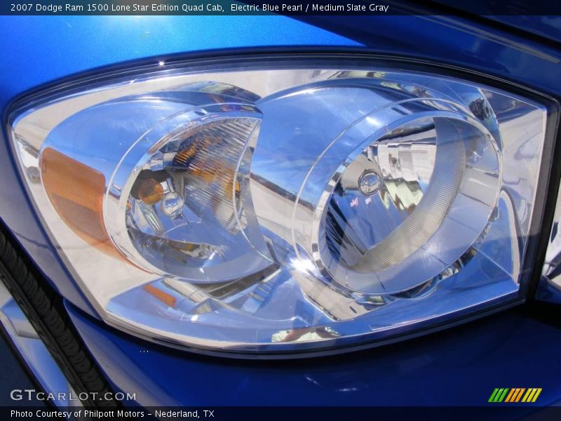 Electric Blue Pearl / Medium Slate Gray 2007 Dodge Ram 1500 Lone Star Edition Quad Cab